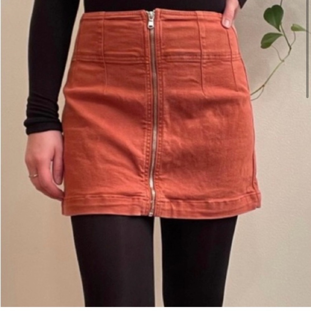 Free People Denim Mini Skirt